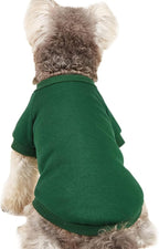 Puppy Sweater for Small Dogs Clothes Warm Winter Cat Clothe Pet Sweatshirt Knitwear Doggie Kitten Clothing, Green, X-Small