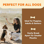 Gaines Family Farmstead Peanut Butter Coated Sweet Potato Dog Bones – 8 oz Bag, Grain-Free, Chewy, Natural Dog Treats for Digestion, Skin, Energy & Immunity – Limited Ingredient, Made in USA