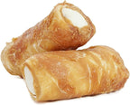 Lucky Premium Treats Chicken Wrapped Dog Treats – USA Made Raw Hide Sticks for Extra Large Size Dogs – Long Lasting, Preservative Free Dog Treats – 4 Chews