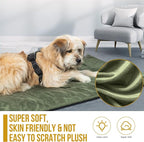 ONETIGRIS Travel Dog Bed - Portable, Washable, Waterproof Anti-Slip Dog Camping Bed, 3.6ft by 2.2ft Outdoor Indoor Bed Mat Cushioned Plush Warm Puppy Mattresses
