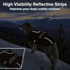 Lelepet Warm Dog Coats for Large Dogs Waterproof Dog Jacket Reflective Pet Fleece Vest Windproof Cold Weather Coats with Adjustable Buckle & Leash Hole, Brown, XXXL