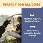Gaines Family Farmstead Pumpkin & Sweet Potato Dog Bones – 6 oz Bag, Natural, Grain-Free Dog Treats for Digestive Health & Immunity – High-Fiber, Vitamin-Rich Chews, Made in USA