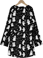 MARSVOVO Women Novelty Graphic Plus Size Sweater Crewneck Long Sleeve Cute Printed Loose Fit Casual Fall Sweaters Top