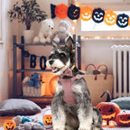 Beirui Cute Extra Small Dog Harness Collar and Leash Set with Bowtie, Soft Adjustable Plaid Puppy Harness for Small Sized Dogs Cats Walks Parties and Photoshoots(Maroon,XS:Chest 13-18")