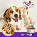 Tough Dog Toys for Aggressive Chewers, 1 Pack Indestructible Chew Toys, Nylon Dog Chew Toys for Large Medium Small Breed, Wood Color Cuttlefish