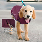 ROZKITCH Soft Warm Sweater Pajamas, Vest for Cold Weather Winter, Elastic Turtleneck, Sleeveless Pullover Clothes, Lightweight Pet Shirt for Small Medium Large Dogs Red L