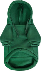 Jecikelon Pet Dog Cold Weather Coat with Pocket Winter Dog Hoodie Warm Puppy Clothes for Small Dogs Chihuahua Clothing (Green, X-Small)