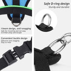 shudyear Summer cat Chest Harness and Leash, Anti-Escape Adjustable Soft mesh cat Leash and Chest Harness Set for All Types of Cats cat Vests (Size S, Sky Blue)