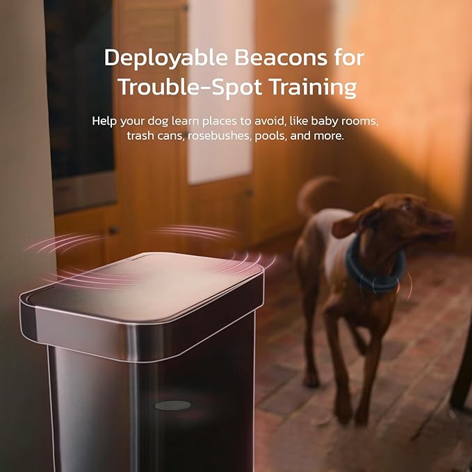 SATELLAI Dog Wireless Fences, Gray The Most Advanced GPS Dog Collar with AI Analysis, Precise Positioning, 5-Day Battery, and IP68 Waterproof, Flexible Virtual Fencing for Medium & Large Dogs