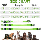 MASBRILL LED Dog Collar,Light Up Dog Collars Rechargeable Lighted Dog Collar Glowing Dog Night Walking Collar 4 Colors for Choice