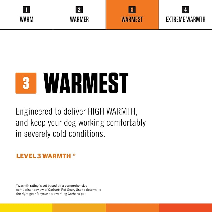 Carhartt Firm Duck Insulated Dog Chore Coat, Durable Weather Resistant Jacket for Cold and Windy Conditions, PFAS Free (Black), Small