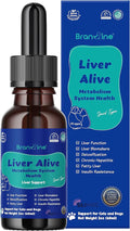 Liver Alive Metabolism System Health for Dogs and Cats - Function, Fatty, Detox, Chronic Hepatitis with SILIPHOS®, TUDCA, Same Vegan Bacon Flavor (60ml)
