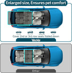 Veckle Cargo Liner, SUV Cargo Cover for Dogs with Side Flaps Hammock Water Resistant Nonslip Dog Seat Cover Area Protector Scratchproof for SUVs Sedans Vans, Paw Print