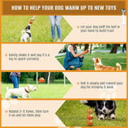 PetDroid Interactive Dog Toys Dog Ball,[2025 Newly Upgraded] Durable Motion Activated Automatic Rolling Ball Toys for/Small/Medium/Large Dogs,USB Rechargeable(Orange)