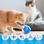 Tiny Fetch Dog Toy, Tinyfetch Interactive Dog Cat Toys Balls with Birdsong, 360° Smart Automatic Rolling Electric Dog Ball Toy, Fast Moving Balls Toys for Pets (red)
