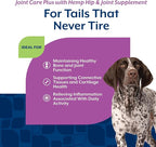 NaturVet Hemp Advanced Joint Health Dog Supplement Plus Hemp Seed – Helps Support Joint Health in Dogs – Includes, Collagen, Glucosamine, MSM, Chondroitin, Omegas – 60 Ct.
