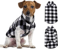 ASENKU Dog Sweater, Plaid Fleece Dogs Vest, Soft Warm Pet Clothes, Cold Weather Puppy Jacket, Comfortable Pullover Shirt for Tiny & Small Dog Breeds Only
