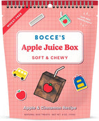 Bocce's Bakery Apple Juice Box Treats for Dogs, Wheat-Free Everyday Dog Treats, Made with Real Ingredients, Baked in The USA, All-Natural Soft & Chewy Cookies, 6 oz