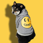 ChoChoCho Smiley Dog Hoodie Stylish Dog Clothes Smiley Face Sweater Cotton Sweatshirt Fashion Outfit for Dogs Cats Puppy Small Medium Large (XX-Large, Grey)