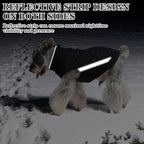 EXPAWLORER Dog Fleece Vest Jacket Sweater for Small Medium Large Dogs, Cold Weather Winter Coat Hoodie with Leash D-Ring and Zipper, Reflective Warm Sleeveless Puppy Clothes for S M L Boys Girls Cats