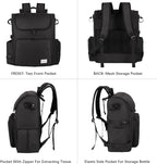 Modoker Dog Travel Bag Backpack, Airline Approved Pet Accessories Organizer for Dog and Cat with Shoulder Strap, 2 Dog Food Storage Containers, 2 Collapsible Dog Bowls,1 Pet Mat, Black