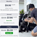 Dog GPS Tracker - Real-Time Location Tracking Device with App - Smart Alerts & Geo-Fence - Collar-Compatible, Waterproof - Long-Life Battery - iOS & Android (12-Mo Subscription Included)