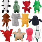 LEGEND SANDY Squeaky Dog Toys for Puppy Small Medium Dogs, Stuffed Samll Dog Toys Bulk with Plush Pet Doggie Toy Set, Cute Safe Pet Chew 12 Pack for Puppies Teething