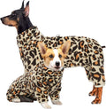 ROZKITCH Dog Winter Coat with Legs, Pet Windproof Warm Cold Weather Jacket Vest with Luminous Zipper, Jumpsuit Apparel Outfit Clothes for Large Giant Dog Brown 3XL