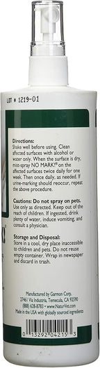 NaturVet Pet Organics No Mark Cat Spray – Helps Deter Cats from Urine Marking – for Indoor/Outdoor Use, Housetraining – Simulated Pheromones, Mist Sprayer – 16 Fl. Oz.