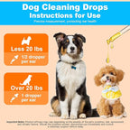 Dog Ear Cleaner and Infection Treatment,Natural Ear Drops for Dogs, Gentle Relief for Itching, Irritation, Wax Build-Up & Infections,Safe Ear Cleaning Solution for All Breeds & Ages