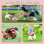 Interactive Dog Toys,Active Moving Pet Plush Toy,Washable Cartoon Pig Plush Sound Dog Toy,Shaking Dogs Ball with Squeaky Moving Dogs Ball Toy(Blue)