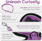 Dooradar Cat Harness and Leash Set, Escape Proof Safe Adjustable Kitten Vest Harnesses for Walking, Easy Control Soft Breathable Mesh Jacket with Reflective Strips for Cats, Purple, M
