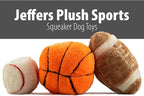 Jeffers Pet Sporty Pup Plush Baseball Squeaker Dog Toy, 4" - Soft Interactive Plush Ball for Dogs & Puppies, Indoor Play, Fetch, Cuddle, Interactive Fun, Birthday, Holiday, Christmas, Halloween