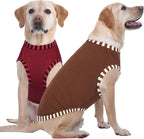 IECOii 2 Pack Dog Shirt for Large Dogs | Pullover T-Shirts, Sun Protection in Outdoor, Sleeveless Tank Top for Large Breeds, Coffee+DarkRed, 3XL