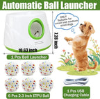 Magicorange Automatic Dog Ball Launcher, Interactive Dogs Balls Thrower for Small and Medium Dogs,Dog Fetch Machine (Dark Green)