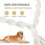 Dog Rope Toys for Large/Medium Aggressive Chewers, Tough Cotton Chew Toy, 18in Indestructible, Tug of War Dog Pull Rope Teeth Cleaning (2 pack-18Inch)