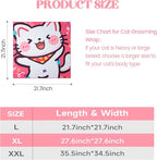 21.7" Cat Wrap for Cutting Nails, Cat Restraint for Nail Clipping, Cat Swaddle Wrap for Kittens, Cat Burrito Wrap Can Be Applied to Cat Nail Trimming, Large, Within 6lbs