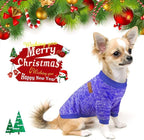 Idepet Pet Dog Classic Knitwear Sweater,Soft Fleece Coat for Small,Medium,Large Dog,Warm Pet Dog Cat Clothes,Soft Puppy Customes (XL, DarkBlue)
