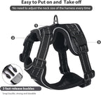 Rttochfy Cat Harness and Leash Set, Adjustable and Reflective Cat Vest, Escape Proof Kitten Harness, Easy to Put on with 3 Buckles for Cats Walking and Traveling (Black, L)