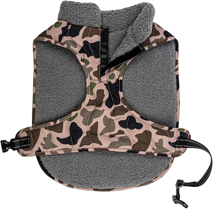 King Buck After-Hunt Quilted Sherpa Jacket, Camo, L/XL