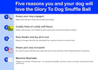 Glory To Dog Puppy and Small Breed Snuffle Interactive Foraging Dog Puzzle Ball Toy Lemon Lime Yellow and Green