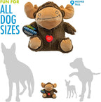 Hero Chuckles Moose, Plush Squeaky Dog Toy, Durable Stuffed Animal with 3 in 1 Squeaker