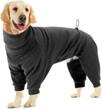 Dotoner Pullover Dog Sweater with Leash Hole - High Collar Cold Weather Vest for Large Dogs - Indoor & Outdoor Use