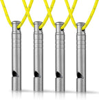 TISUR Titanium Emergency Whistle,120db Safety Whistle with Lanyard,Outdoor Survival Small Whistle for Life Saving,Hiking,Pets Training,Coach Sports