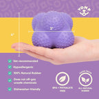 Yomp PupStar MAX Dog Toy – Star-Shaped, Bouncing Ball with Nubbins for Dental Health, Dishwasher Safe