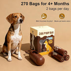 Dog Poop Bags 18 Rolls, 270 Counts Pet Waste Bags with Holder, Scented Leakproof Poop Bags for Dogs Cats Pet