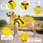 Mosucoirl Warm Dog Coats Pet Clothes, Waterproof Dogs Jacket Reflective Pet Outfits Winter Dog Cold Weather Coat Cozy Snow Jackets Vest for Small Medium Large Dogs Puppy Doggie