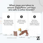 ZippyPaws Squeakie Crawler- No Stuffing Dog Toy to Keep Them Busy, for Small, Medium, & Large Dogs, Squeaky Pet Toy for Boredom, Unstuffed Chew Toy, Soft Plush Puppy Products, Betsey The Ladybug- 10"