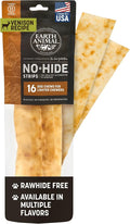 Earth Animal No Hide Strips - Natural Rawhide Free Dog Chew Strips, Venison - 16 Count