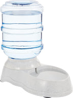 Amazon Basics Gravity Pet Water Dispenser for Cat, Dog, 1 gallon Capacity, Small, Gray